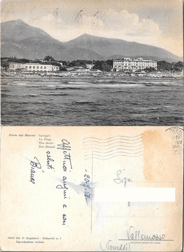 Cartolina forte dei marmi - cartolina,