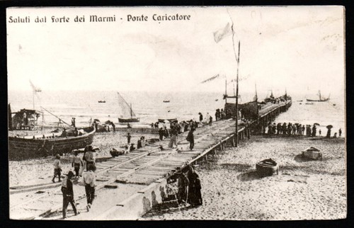 Cartolina forte dei marmi - -,